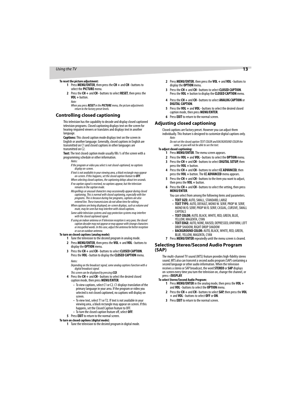 Dynex DX-R32TV User Manual | Page 13 / 56