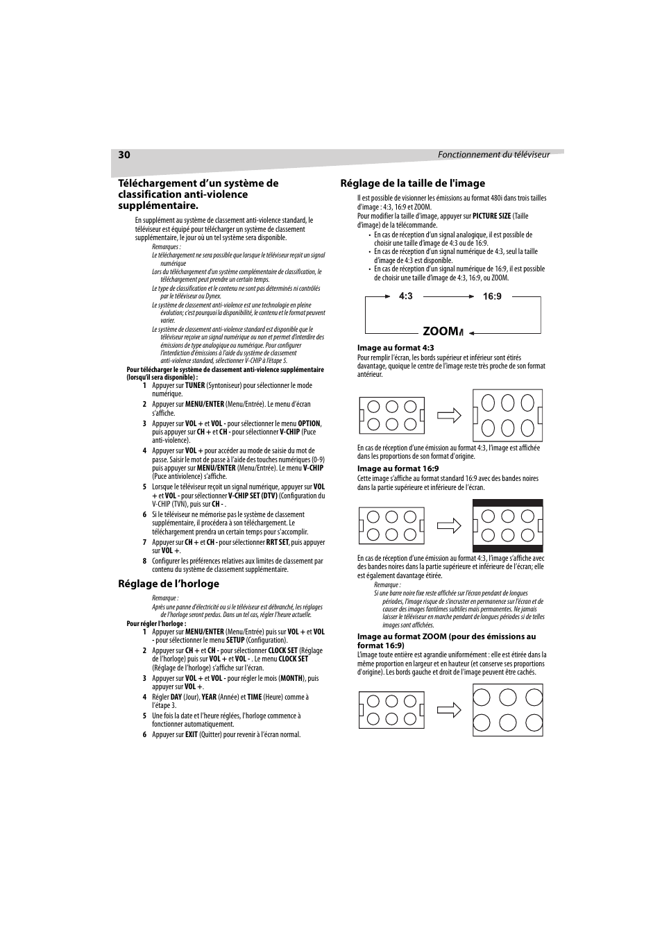 Zoom | Dynex DX-R32TV User Manual | Page 30 / 56