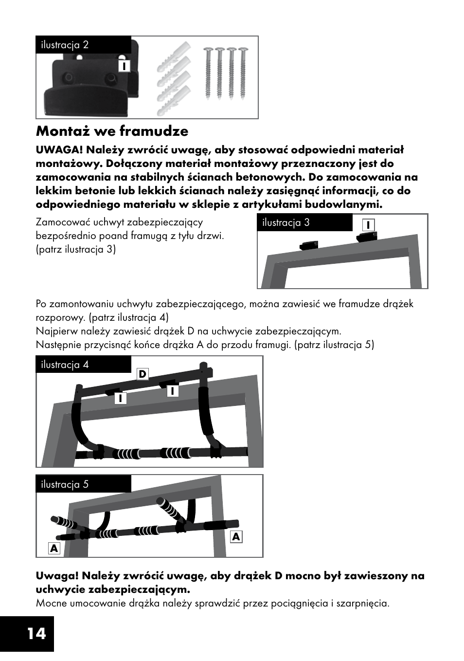 14 montaż we framudze | Crivit MR-1362 User Manual | Page 14 / 56