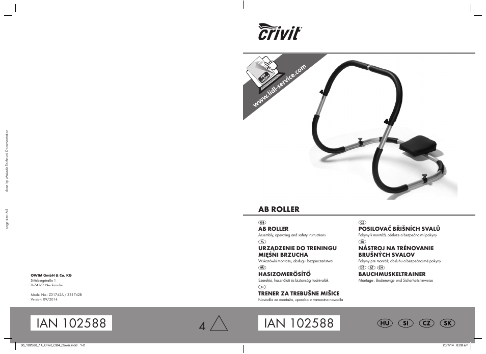 Crivit Z31742 User Manual | 47 pages