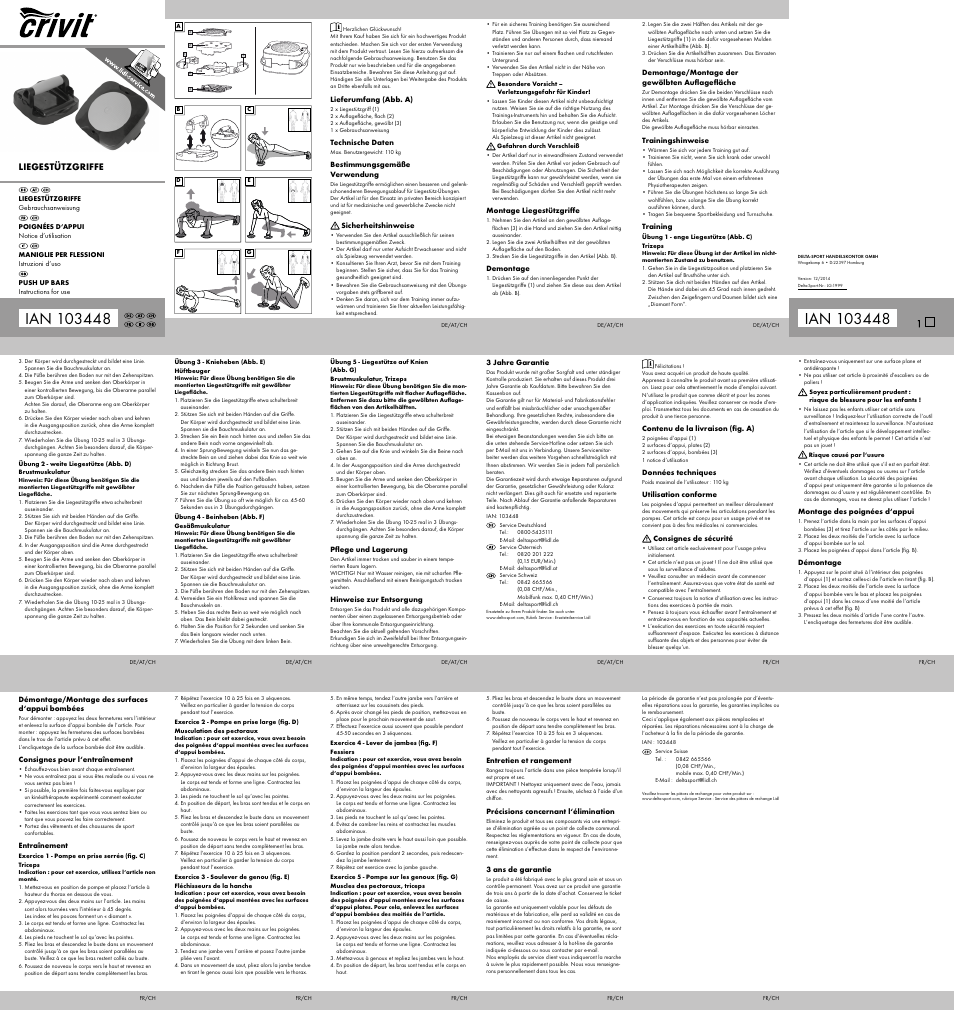 Crivit LG-1999 User Manual | 2 pages