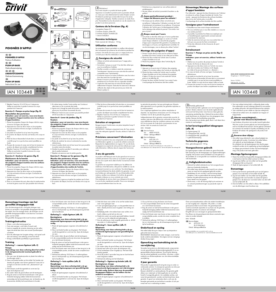 Crivit LG-1999 User Manual | 2 pages