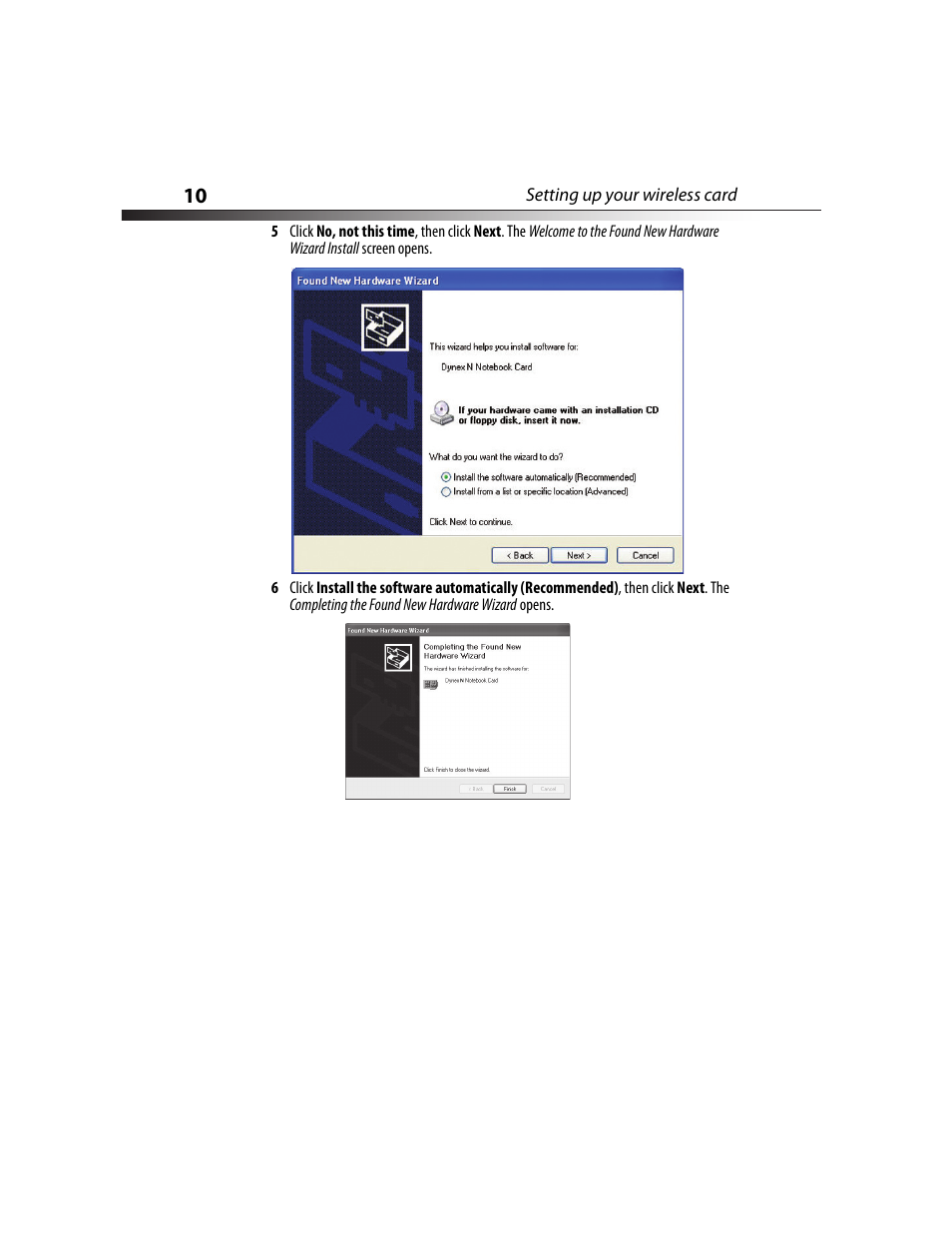 Dynex DX-NNBC User Manual | Page 10 / 33