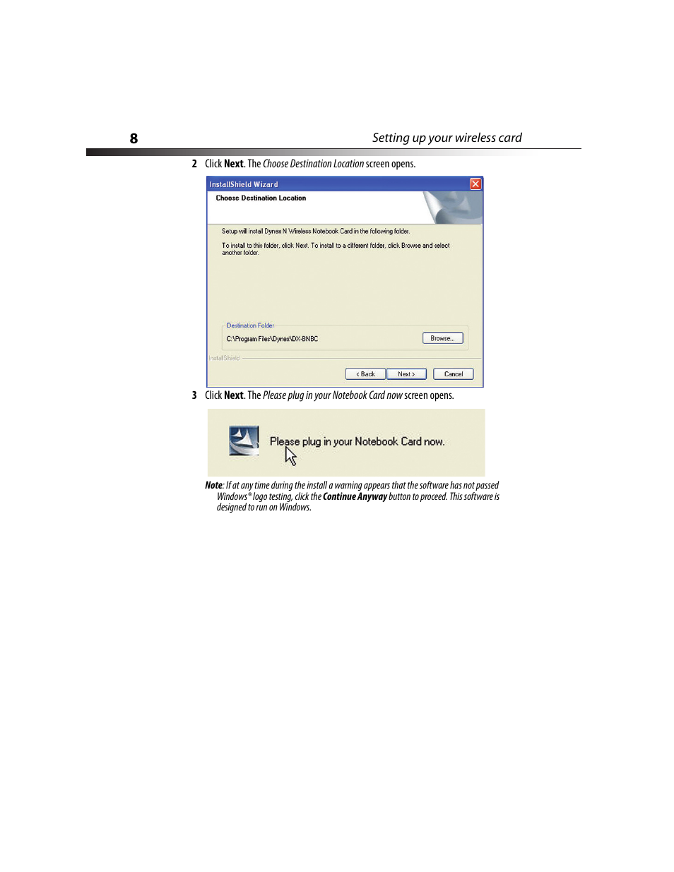 Dynex DX-NNBC User Manual | Page 8 / 33