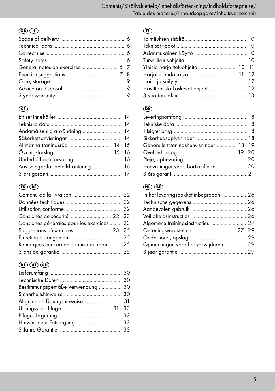 Crivit BB-2035 User Manual | Page 3 / 34