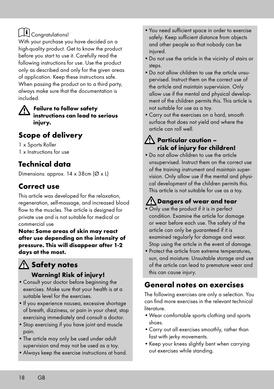 Scope of delivery, Technical data, Correct use | Crivit BB-2035 User Manual | Page 16 / 22