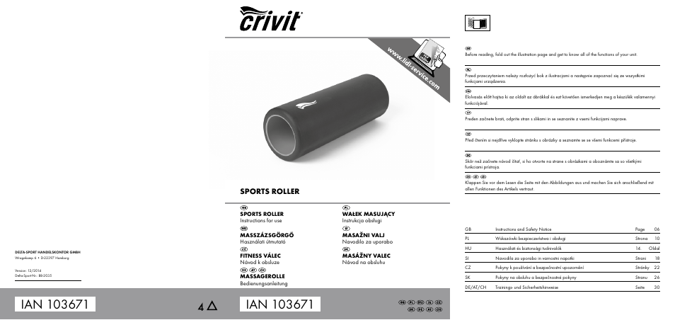Crivit BB-2035 User Manual | 34 pages
