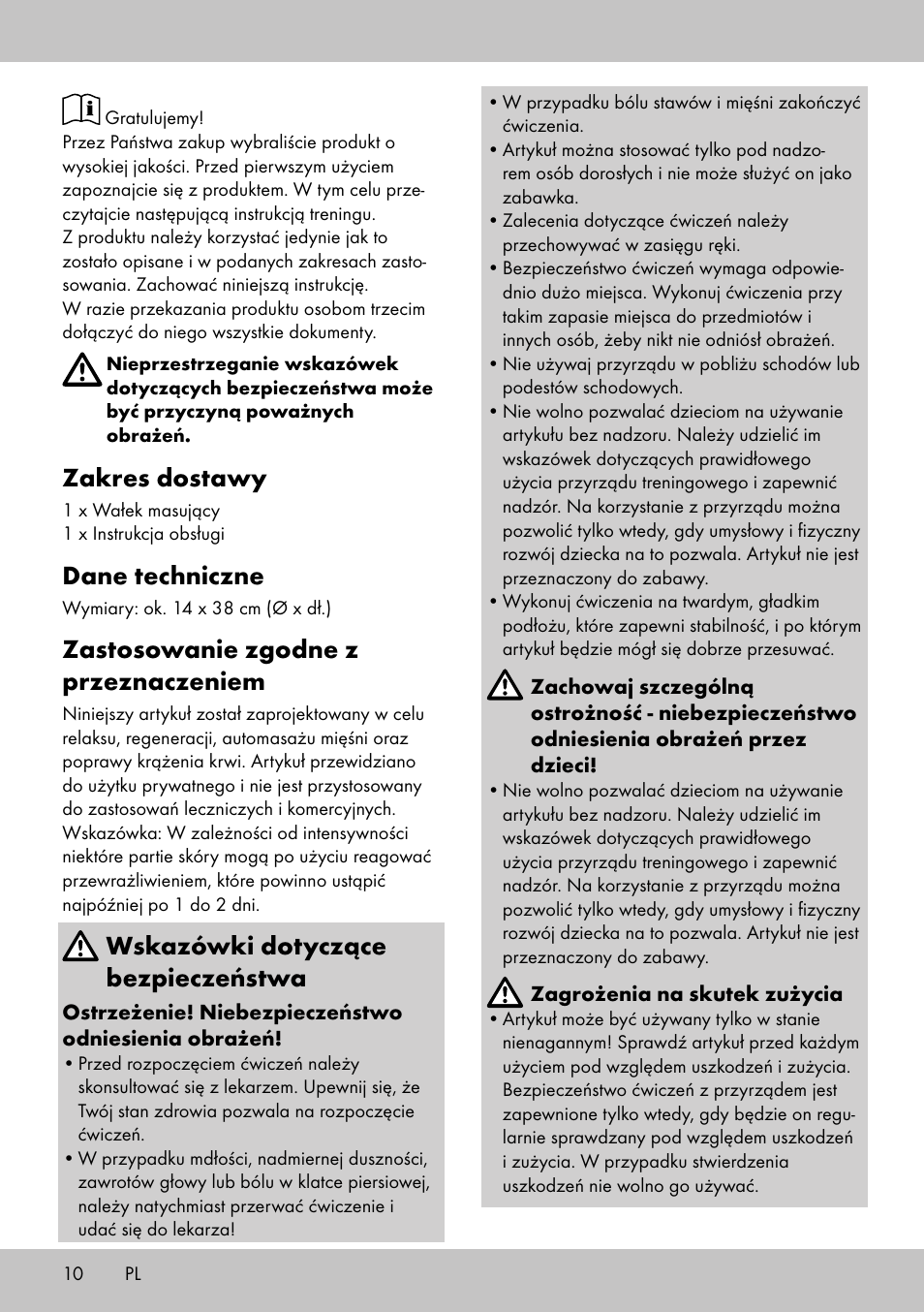 Zakres dostawy, Dane techniczne, Zastosowanie zgodne z przeznaczeniem | Wskazówki dotyczące bezpieczeństwa | Crivit BB-2035 User Manual | Page 8 / 34