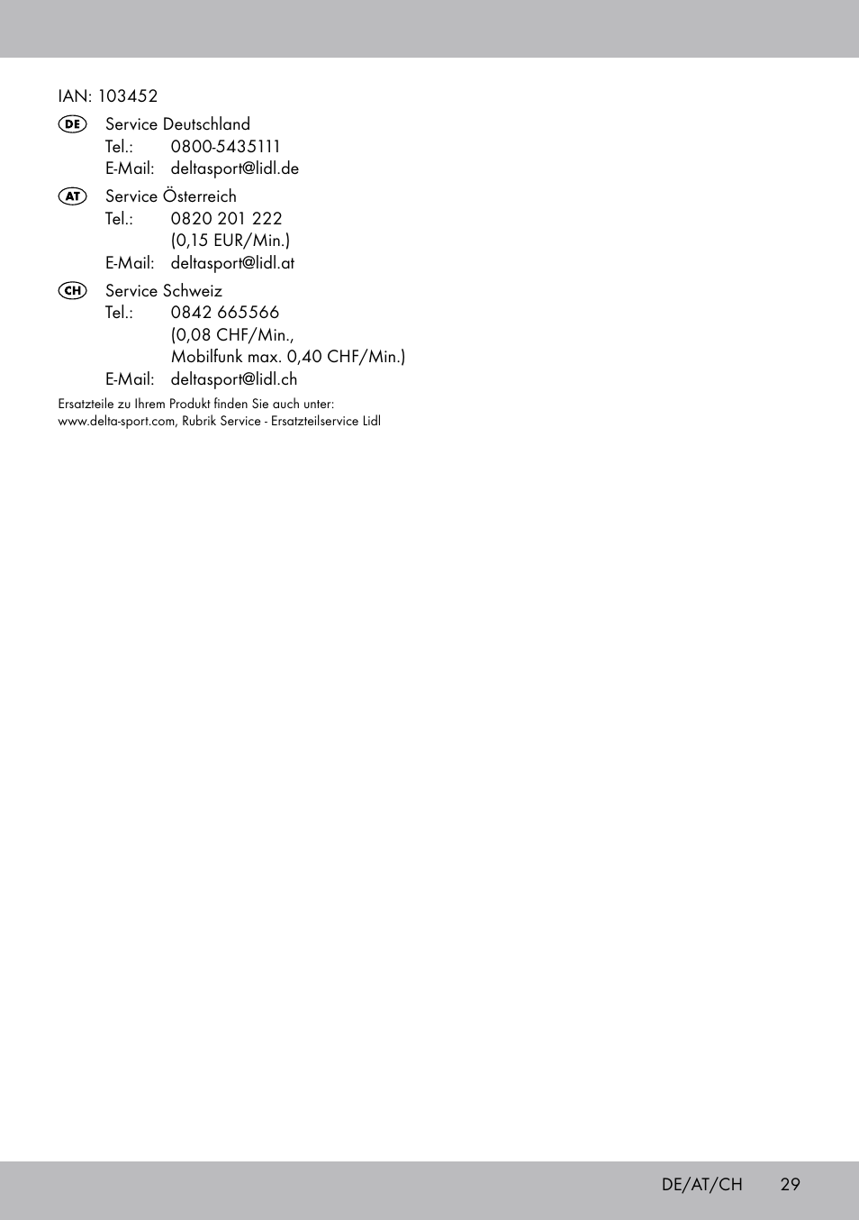 Crivit FH-2006 User Manual | Page 29 / 32