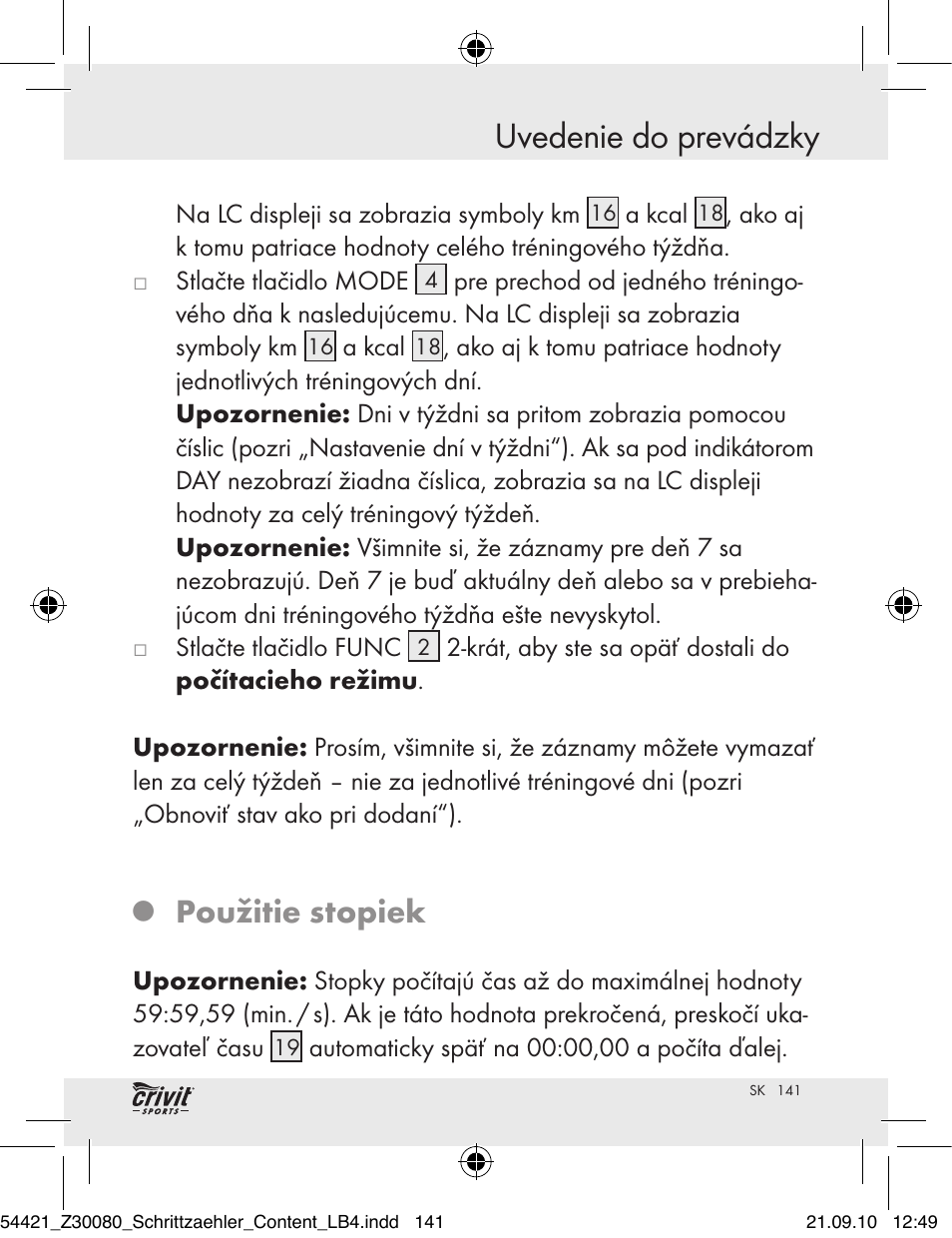 Uvedenie do prevádzky, Použitie stopiek | Crivit Z30080 User Manual | Page 139 / 147