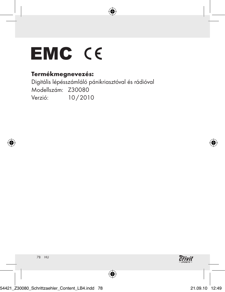 Kazalo | Crivit Z30080 User Manual | Page 76 / 147