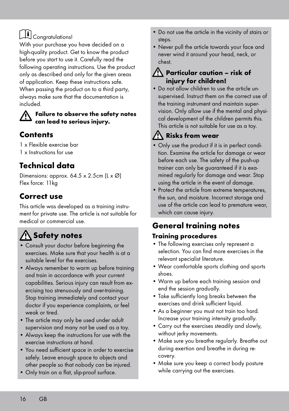 Crivit FH-2006 User Manual | Page 16 / 20