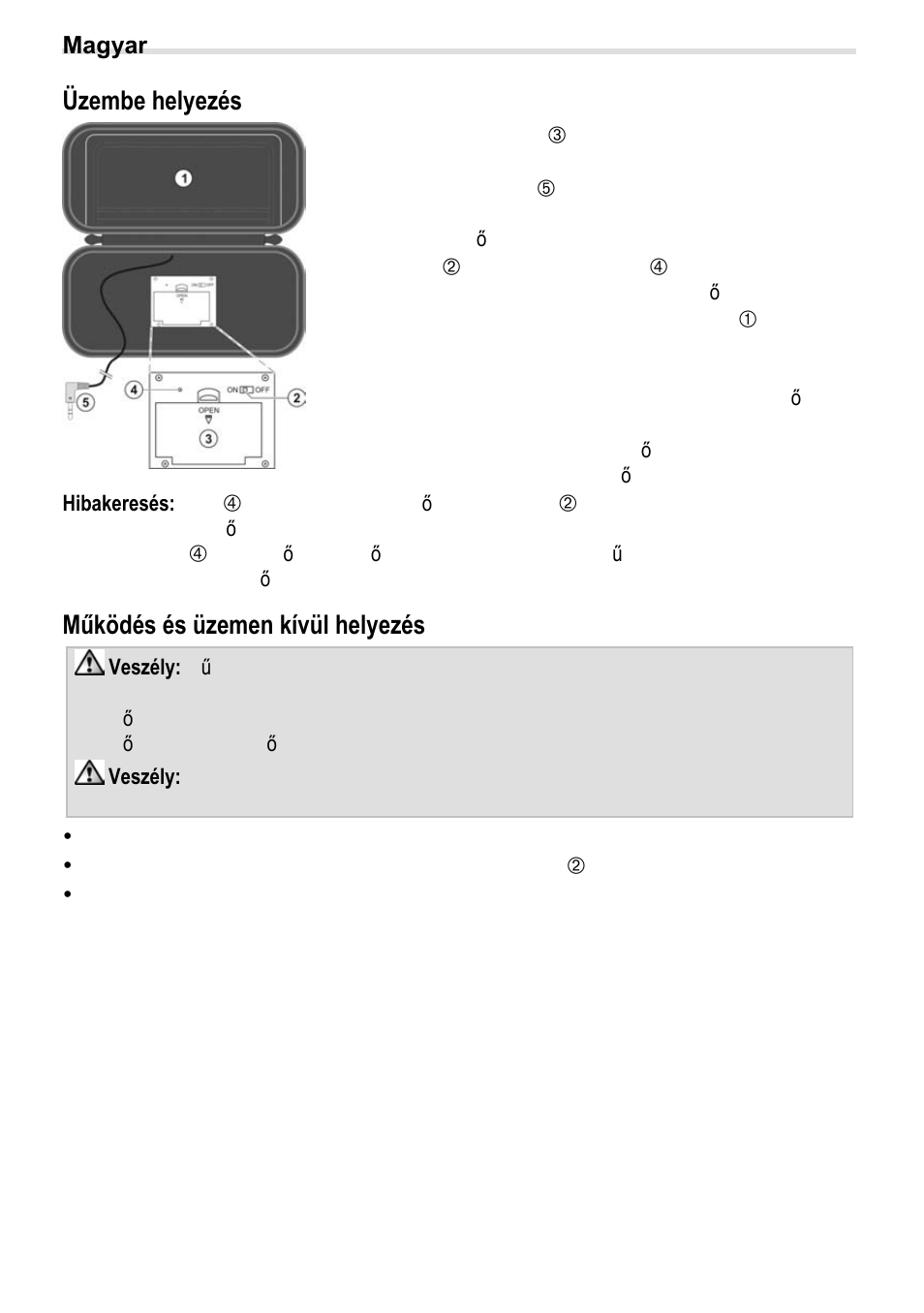 4büzembe helyezés, Működés és üzemen kívül helyezés, Üzembe helyezés | Crivit BS-210 User Manual | Page 14 / 36