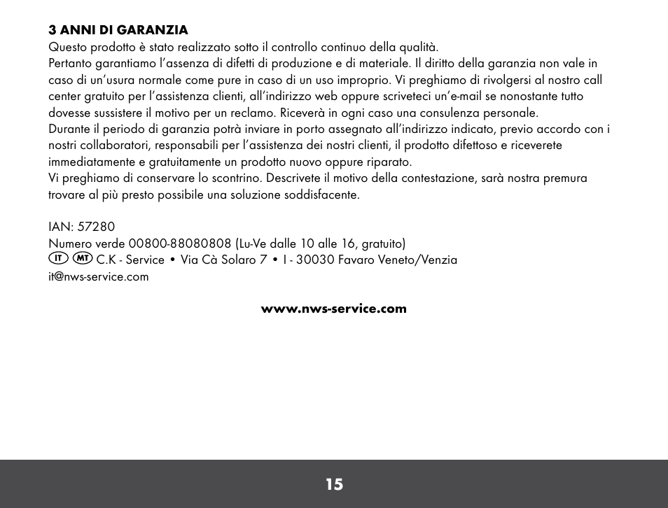 Crivit VP910 User Manual | Page 15 / 40