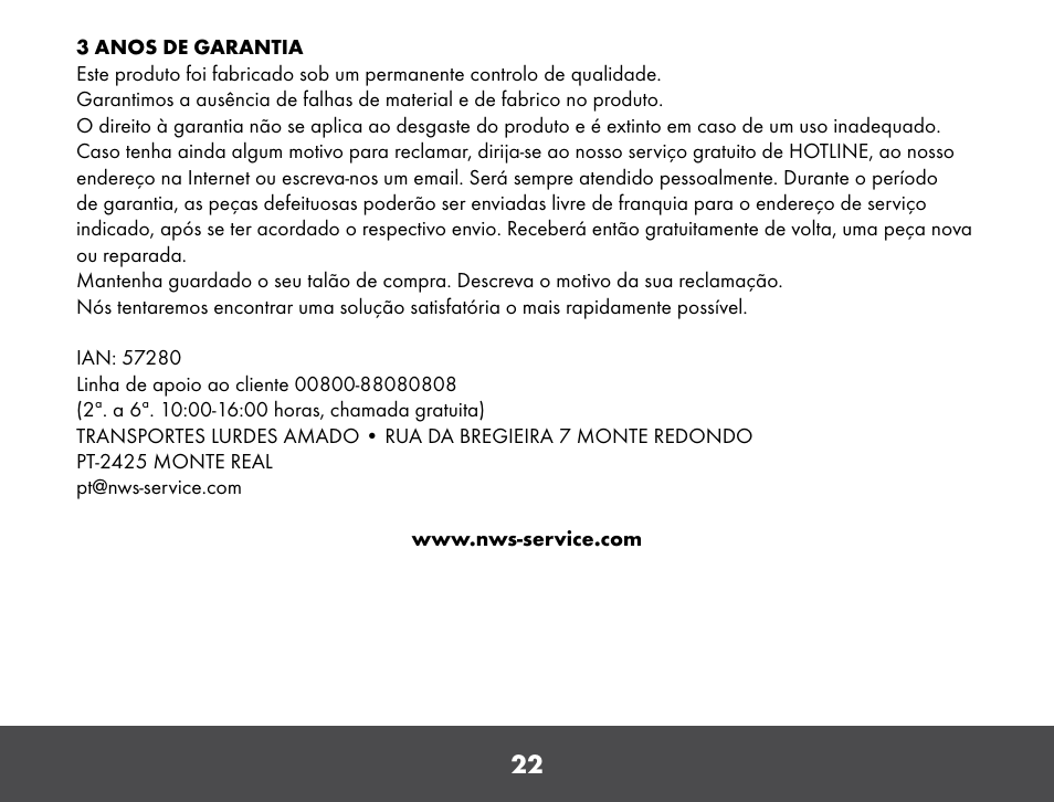 Crivit VP910 User Manual | Page 22 / 40