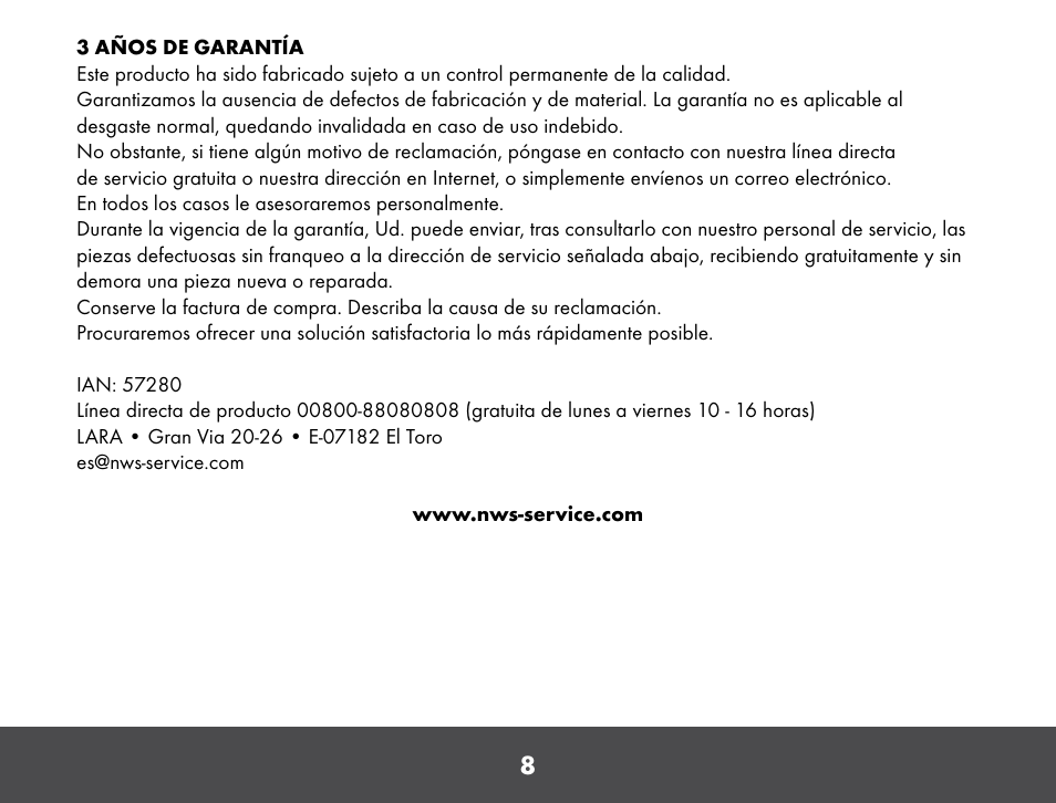 Crivit VP910 User Manual | Page 8 / 40