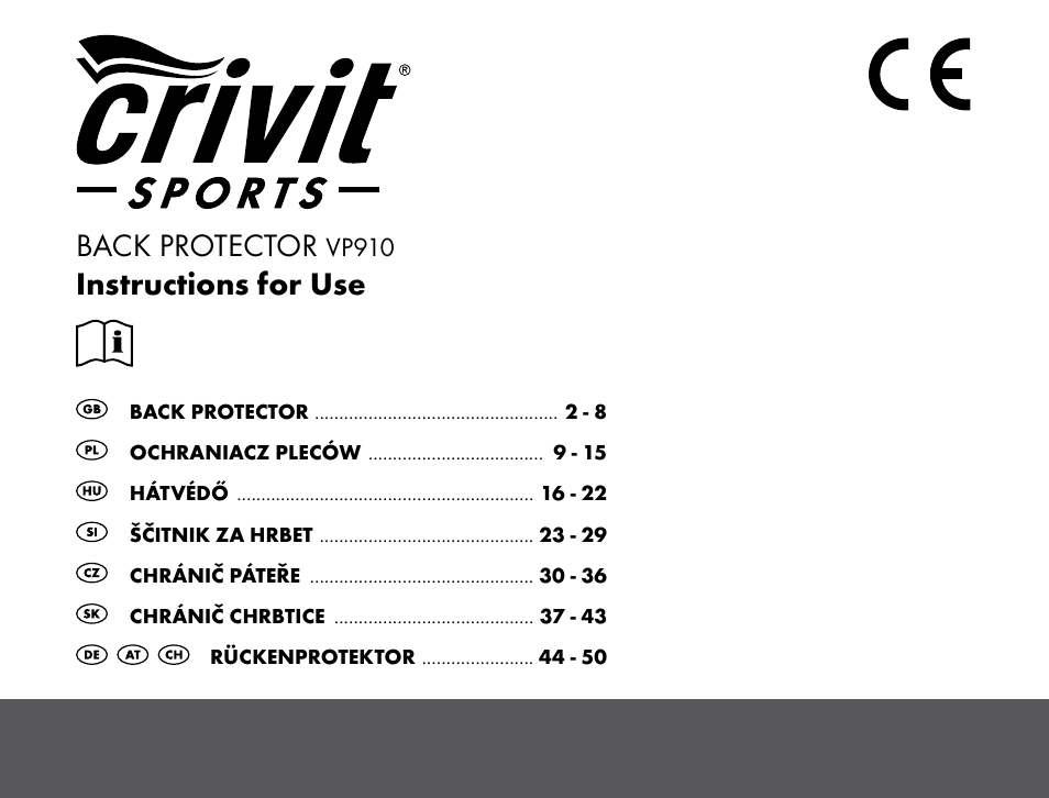 Crivit VP910 User Manual | 52 pages