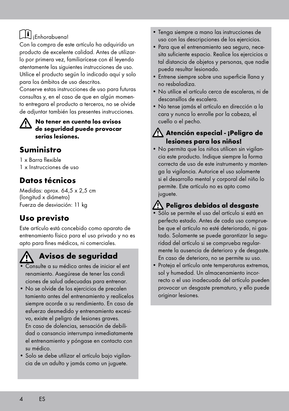 Suministro, Datos técnicos, Uso previsto | Avisos de seguridad | Crivit FH-2006 User Manual | Page 4 / 24