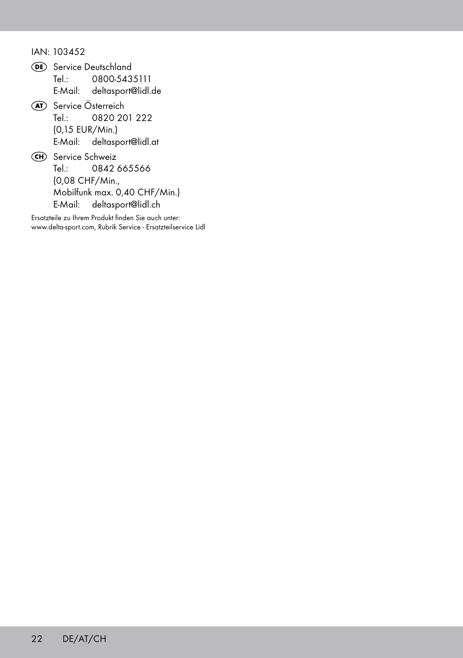 Crivit OT-2007 User Manual | Page 22 / 24
