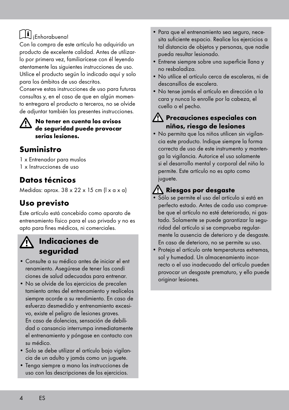 Suministro, Datos técnicos, Uso previsto | Indicaciones de seguridad | Crivit OT-2007 User Manual | Page 4 / 24