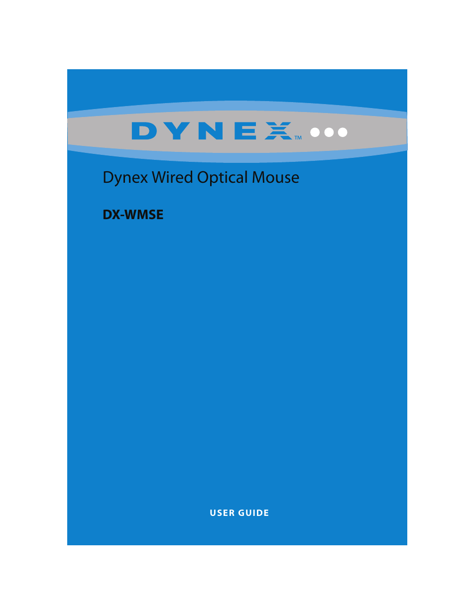 Dynex DX-WMSE User Manual | 8 pages