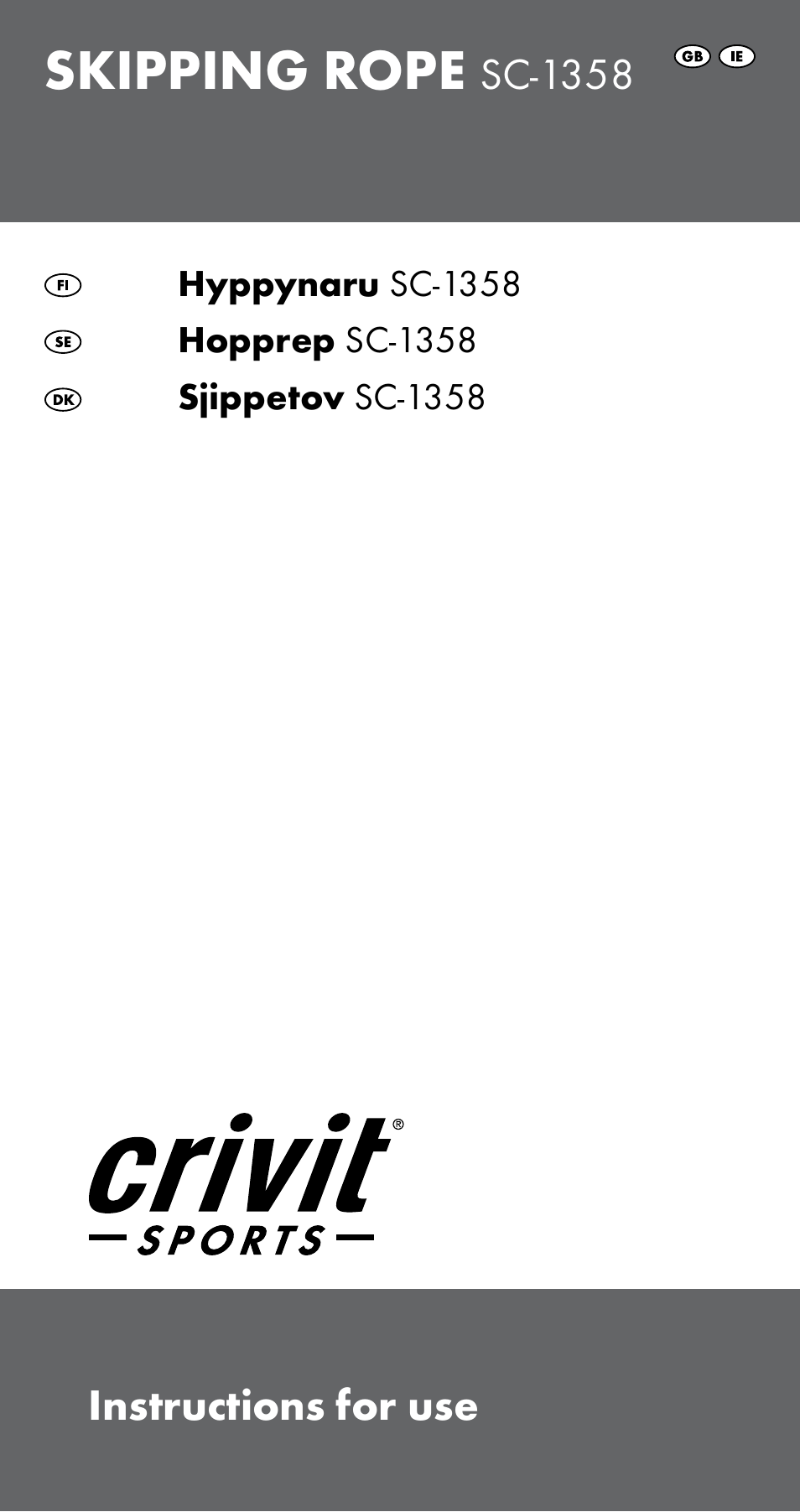 Crivit SC-1358 User Manual | 28 pages