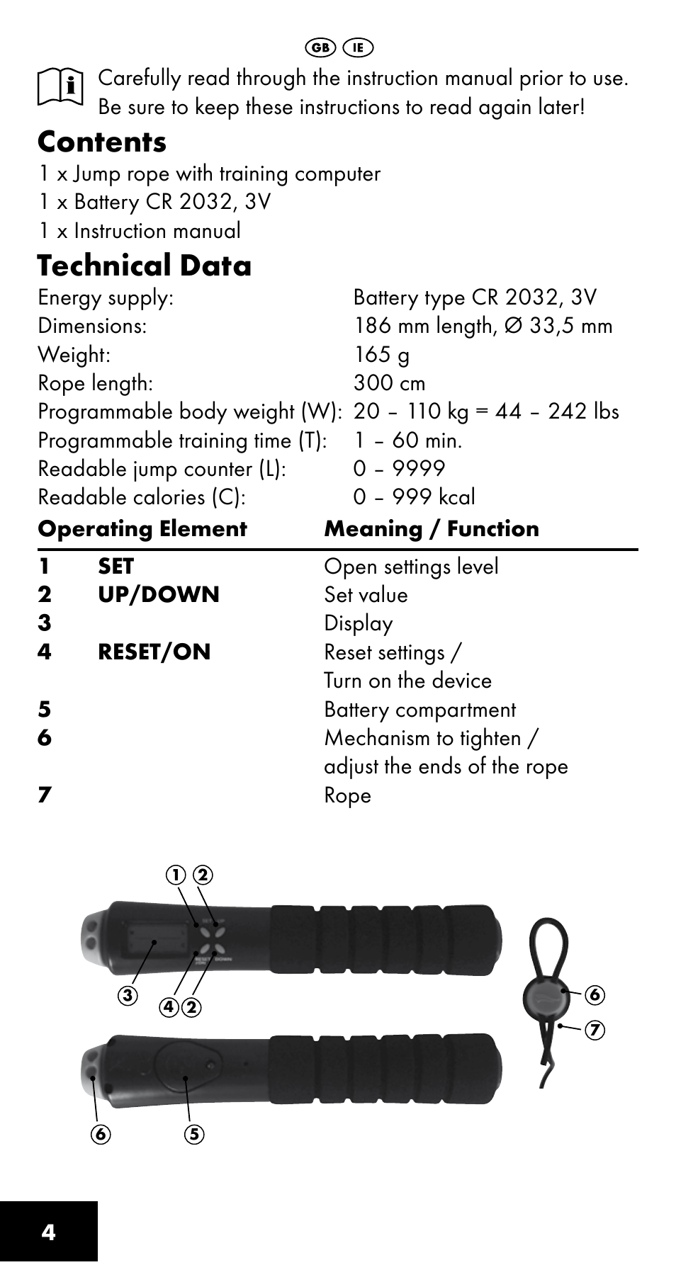 Crivit SC-1358 User Manual | Page 4 / 28