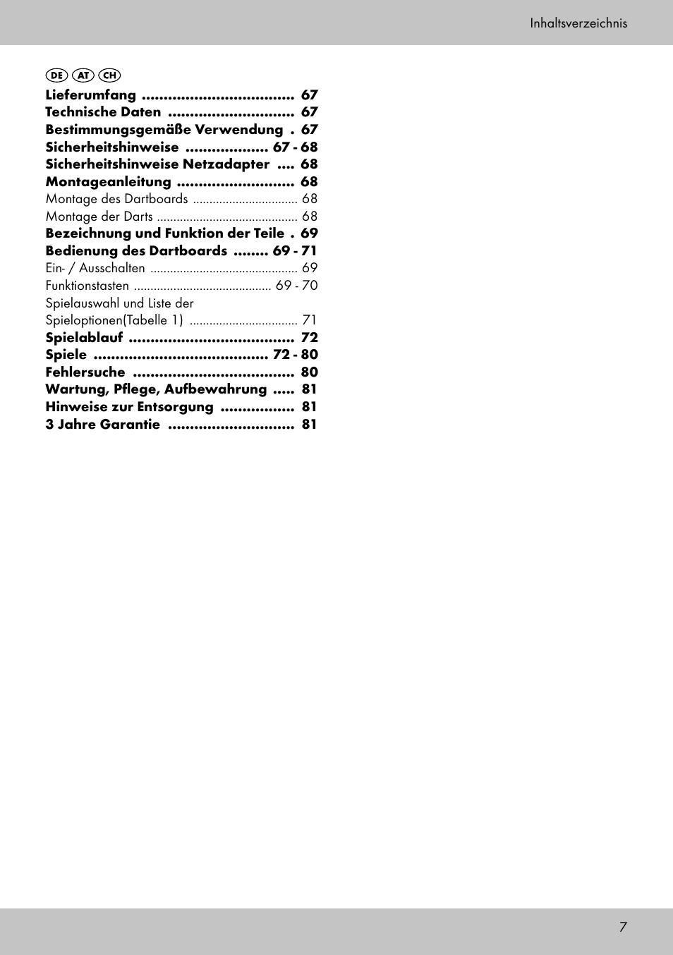 Crivit DS-1532 User Manual | Page 5 / 82