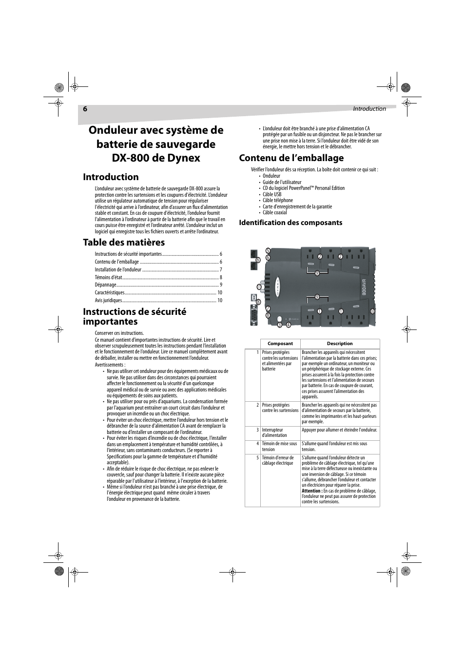 Dynex DX-800U User Manual | Page 6 / 15