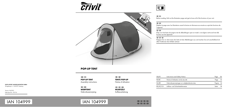 Crivit PZ-2116 User Manual | 24 pages