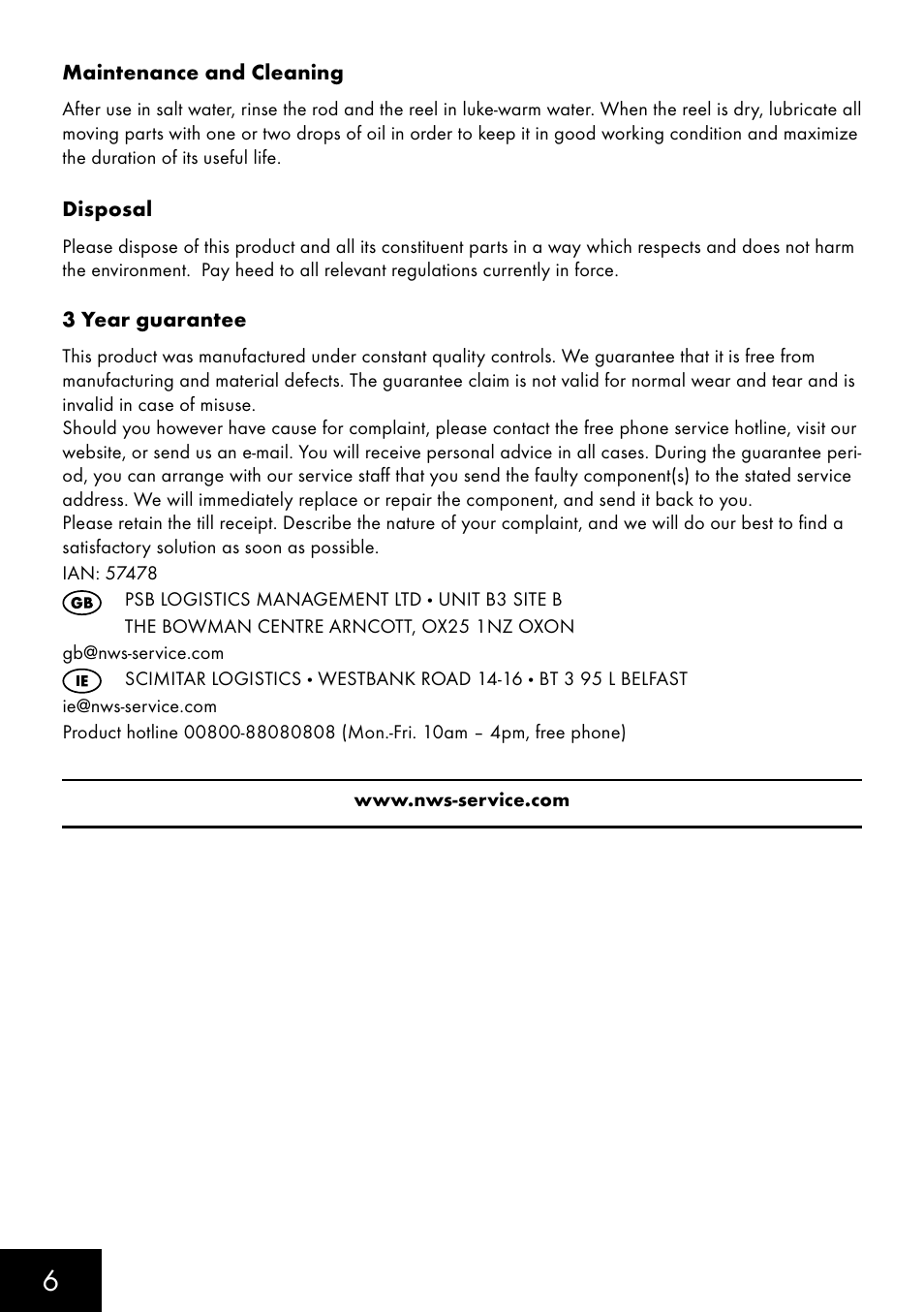 Crivit MS-1348 User Manual | Page 6 / 12