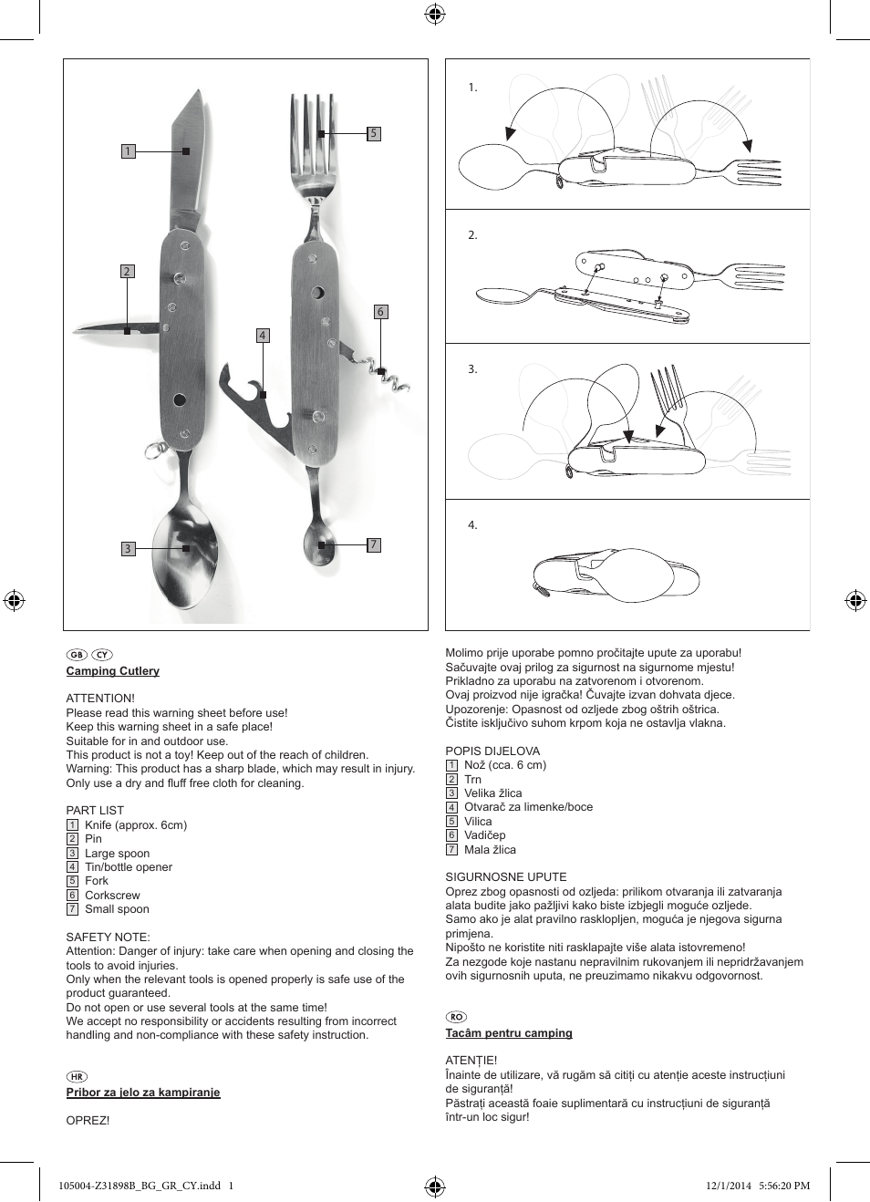 Crivit Z31898B User Manual | 2 pages