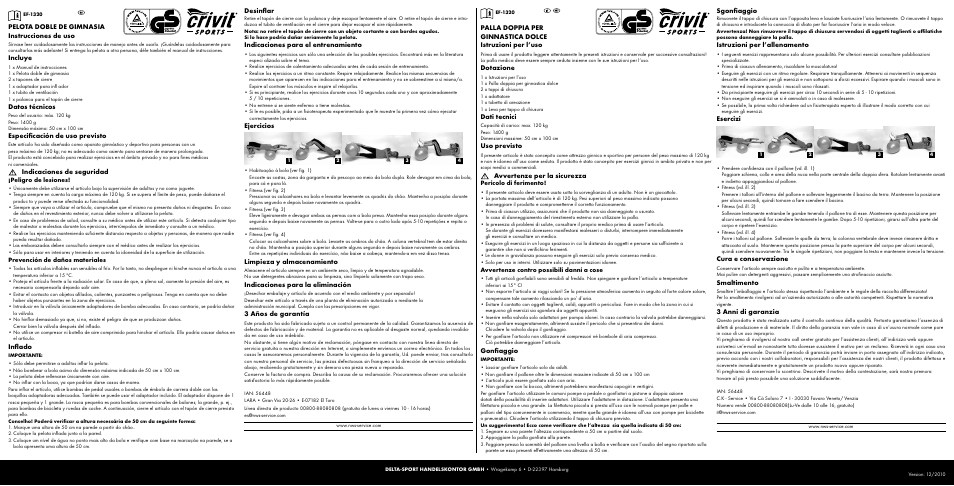 Crivit EF-1320 User Manual | 3 pages