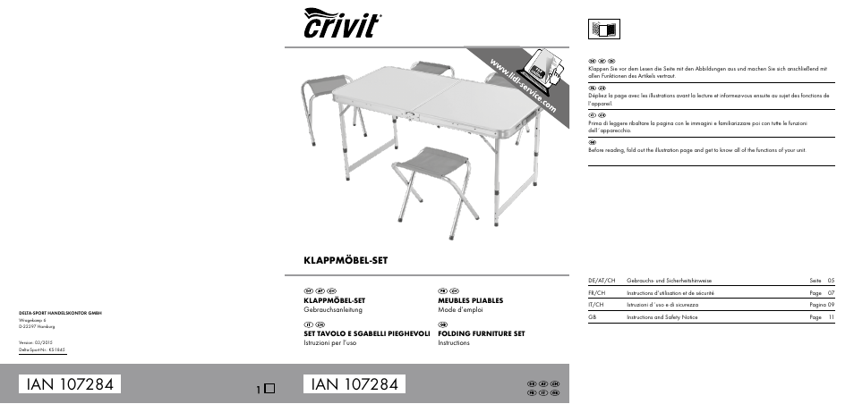 Crivit KS-1845 User Manual | 10 pages