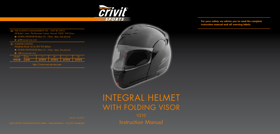 Crivit V210 User Manual | 6 pages