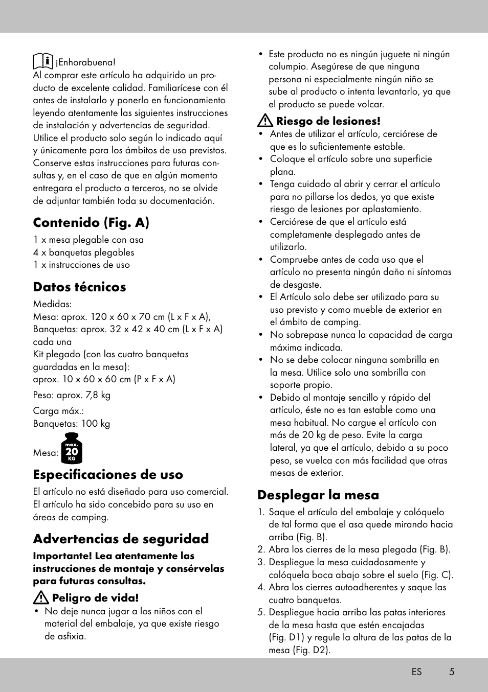 Crivit KS-1845 User Manual | Page 3 / 14