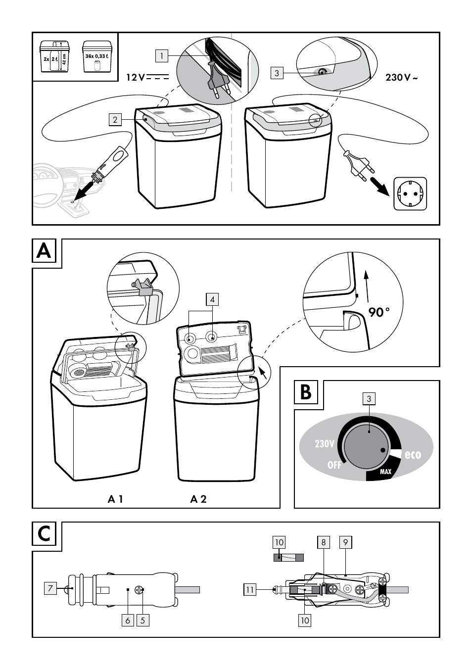 Ab c | Crivit REK 230 D2 User Manual | Page 3 / 29