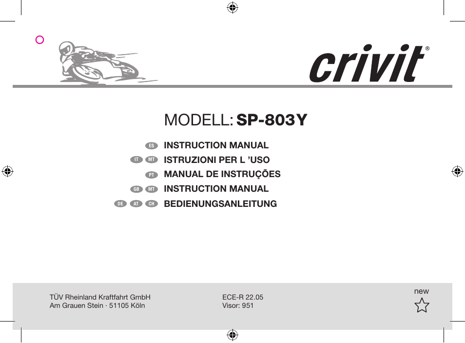 Crivit SP-803Y User Manual | 52 pages