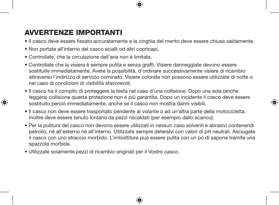 Avvertenze importanti | Crivit SP-803Y User Manual | Page 13 / 52