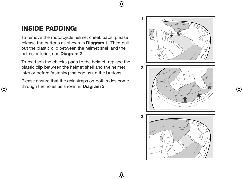 Inside padding | Crivit SP-803Y User Manual | Page 40 / 52