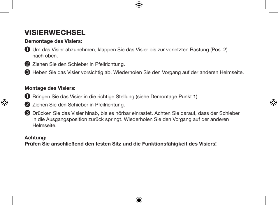 Visierwechsel | Crivit SP-803Y User Manual | Page 48 / 52