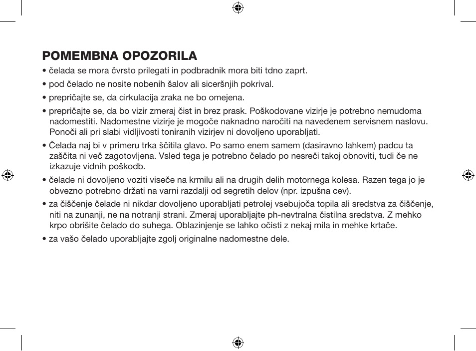 Pomembna opozorila | Crivit SP-803Y User Manual | Page 33 / 84