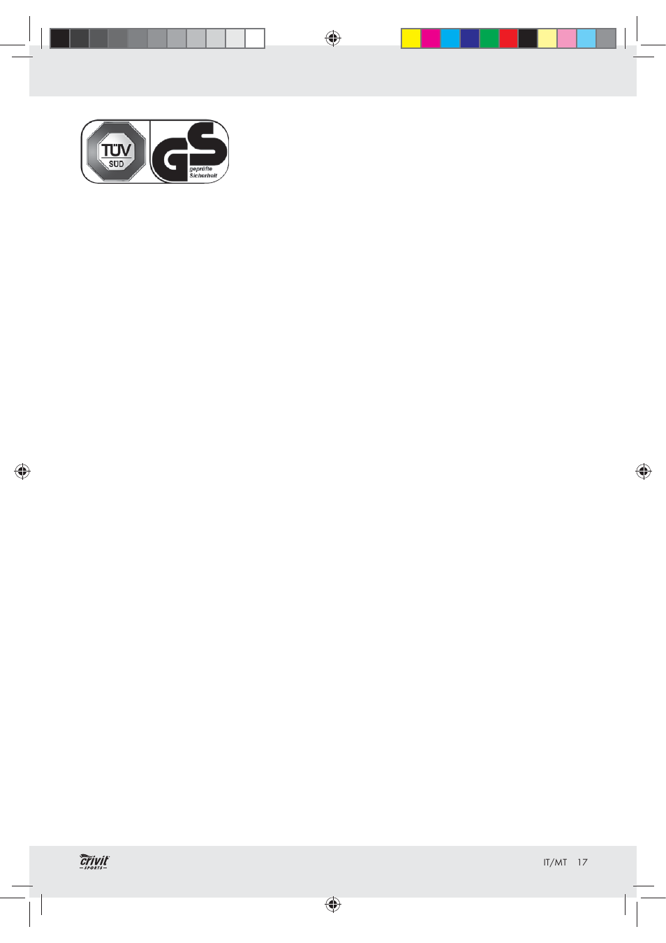 Crivit Z30751 User Manual | Page 17 / 43