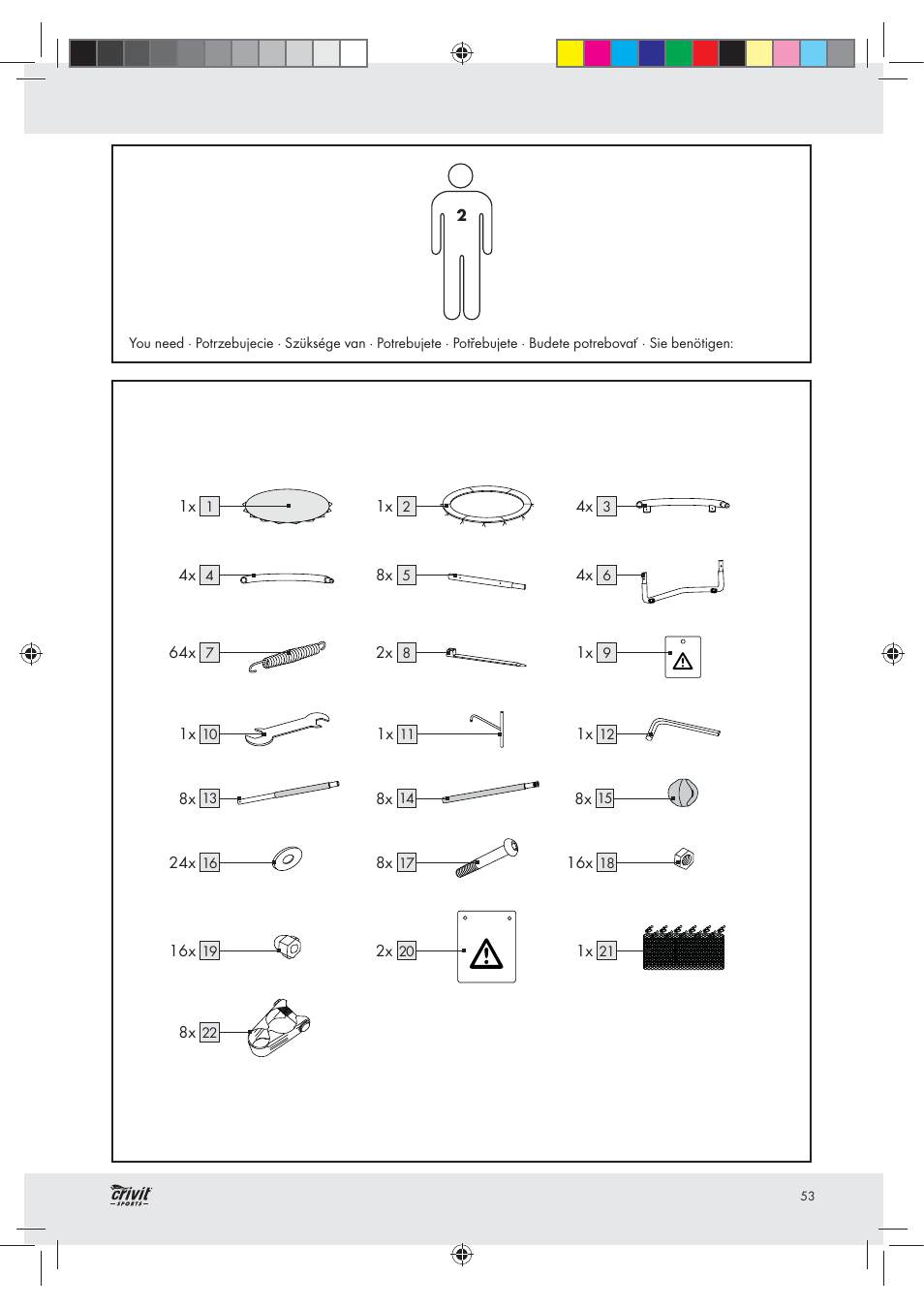 Crivit Z30751 User Manual | Page 53 / 57