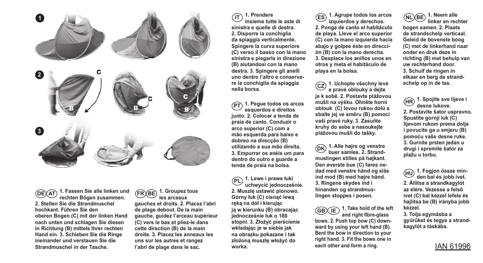 Crivit Pop-Up Beach Shelter User Manual | Page 32 / 33