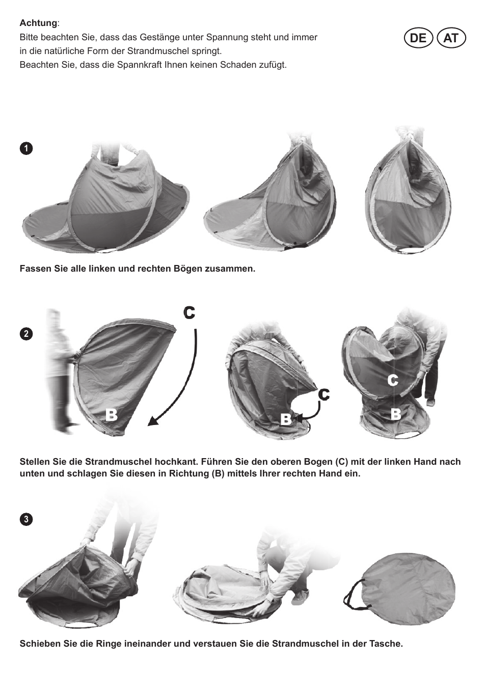 Crivit Pop-Up Beach Shelter User Manual | Page 6 / 33