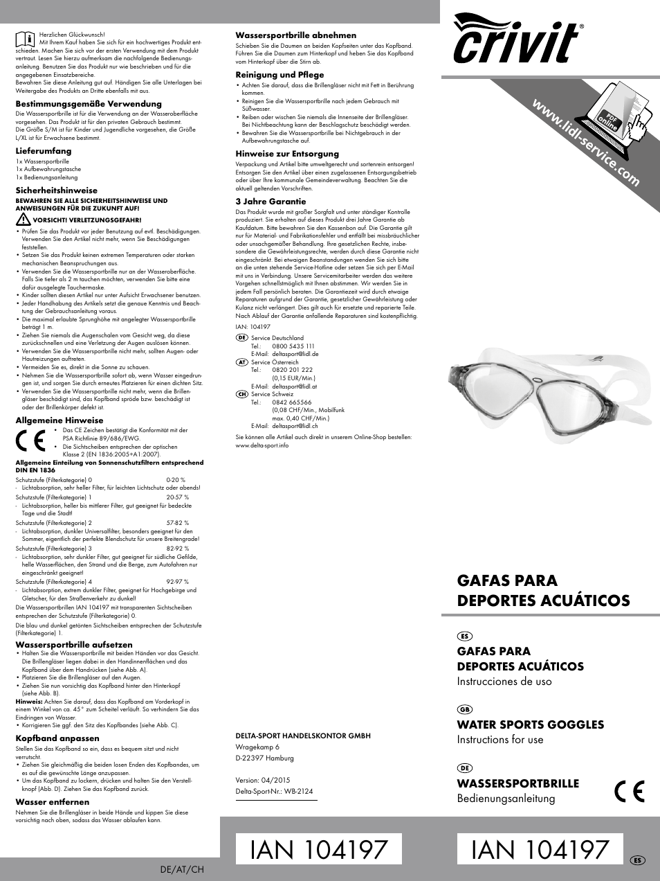 Crivit WB-2124 User Manual | 2 pages