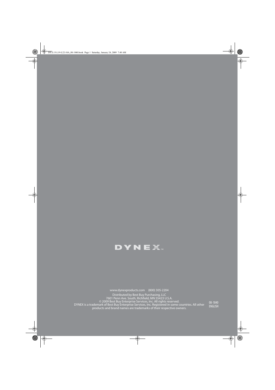 Dynex DX-L19-10A User Manual | Page 33 / 33