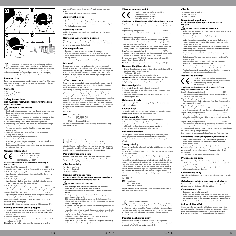 Ab c d | Crivit WB-2124 User Manual | Page 2 / 2