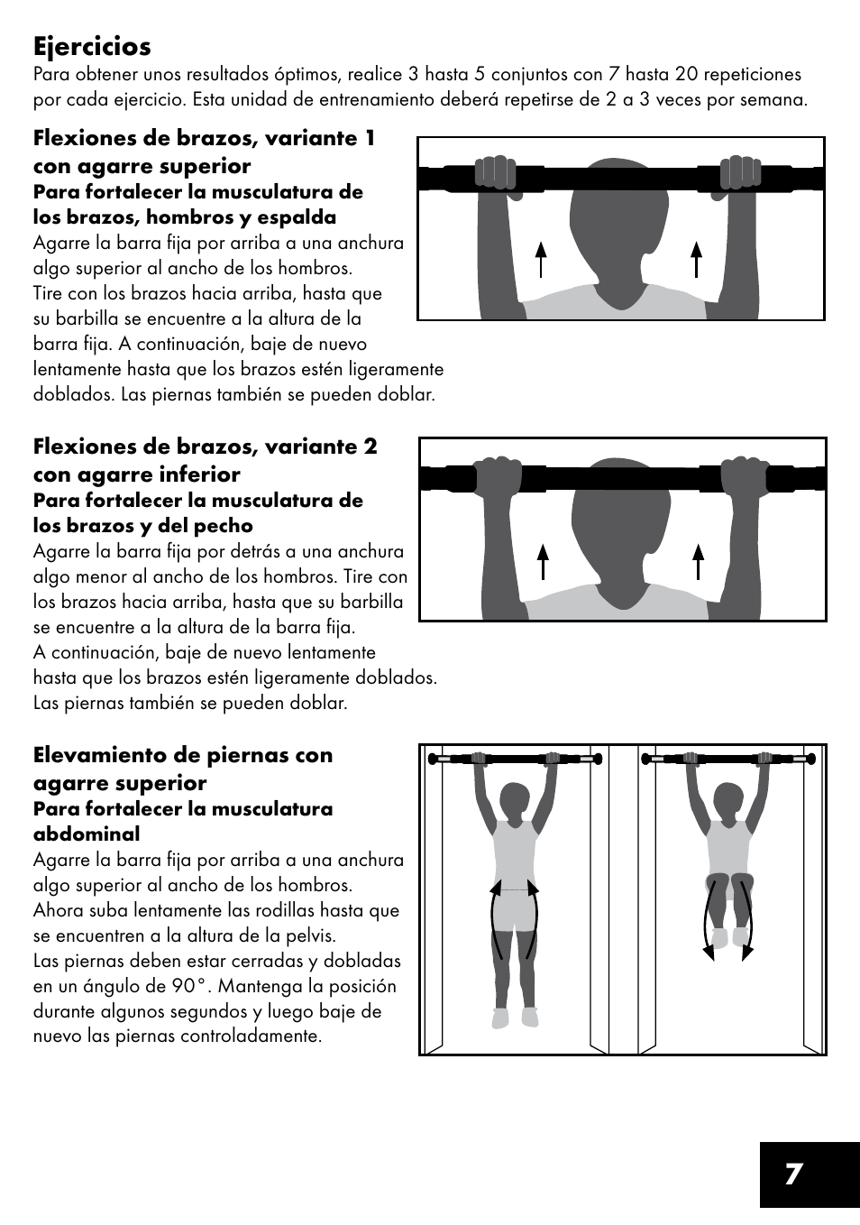 7ejercicios | Crivit TR-1433 User Manual | Page 7 / 32